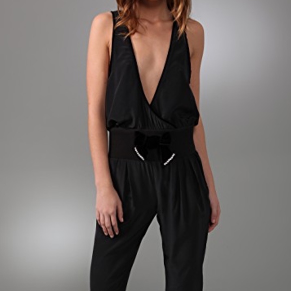 deep plunge jumpsuit